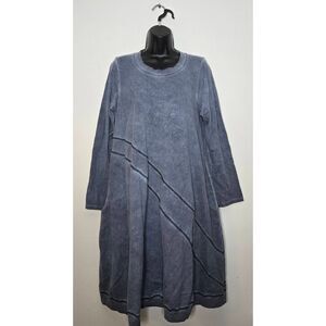 Cynthia Ashby Skate Dress Size Small Art To Wear Lagenlook Oversized Pockets